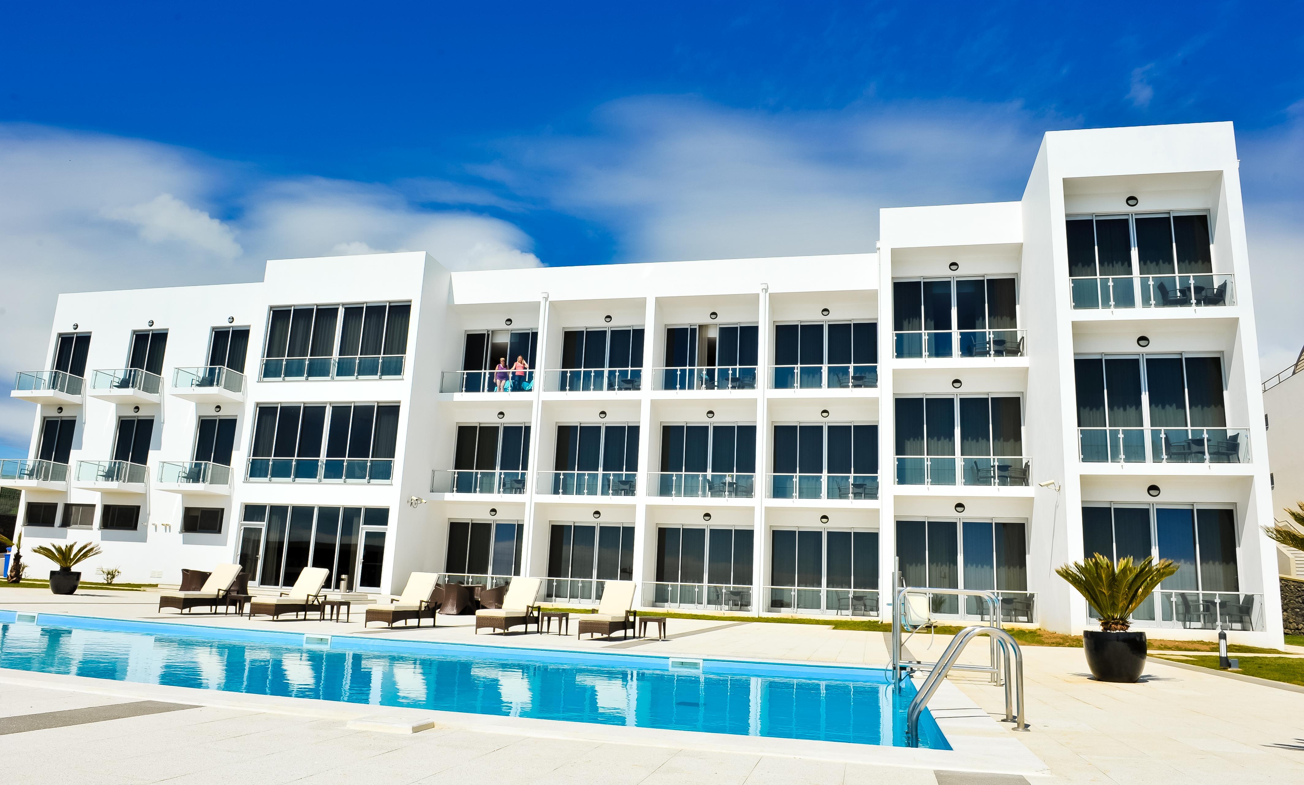 Atlantida Mar Hotel Praia da Vitoria Bagian luar foto
