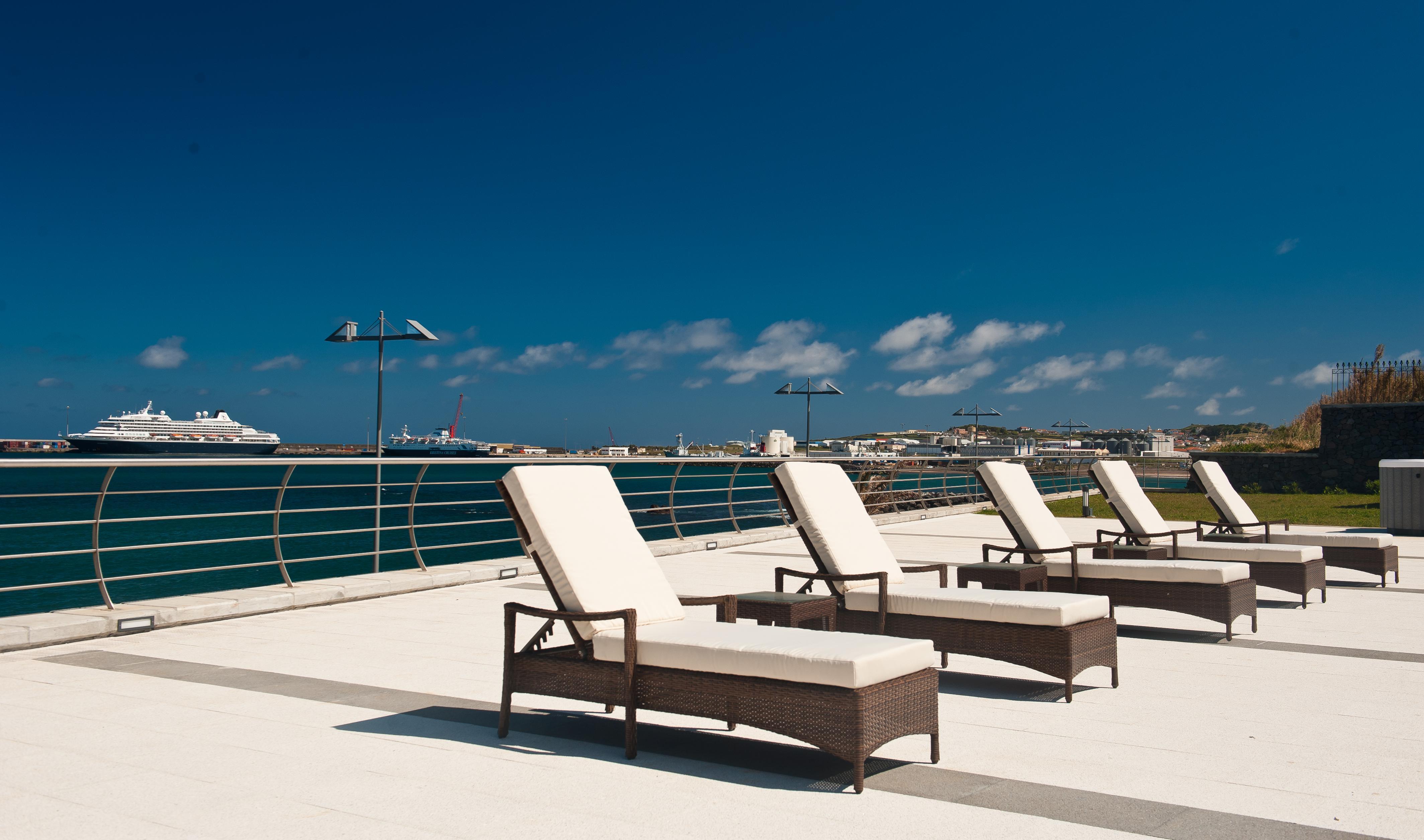 Atlantida Mar Hotel Praia da Vitoria Bagian luar foto