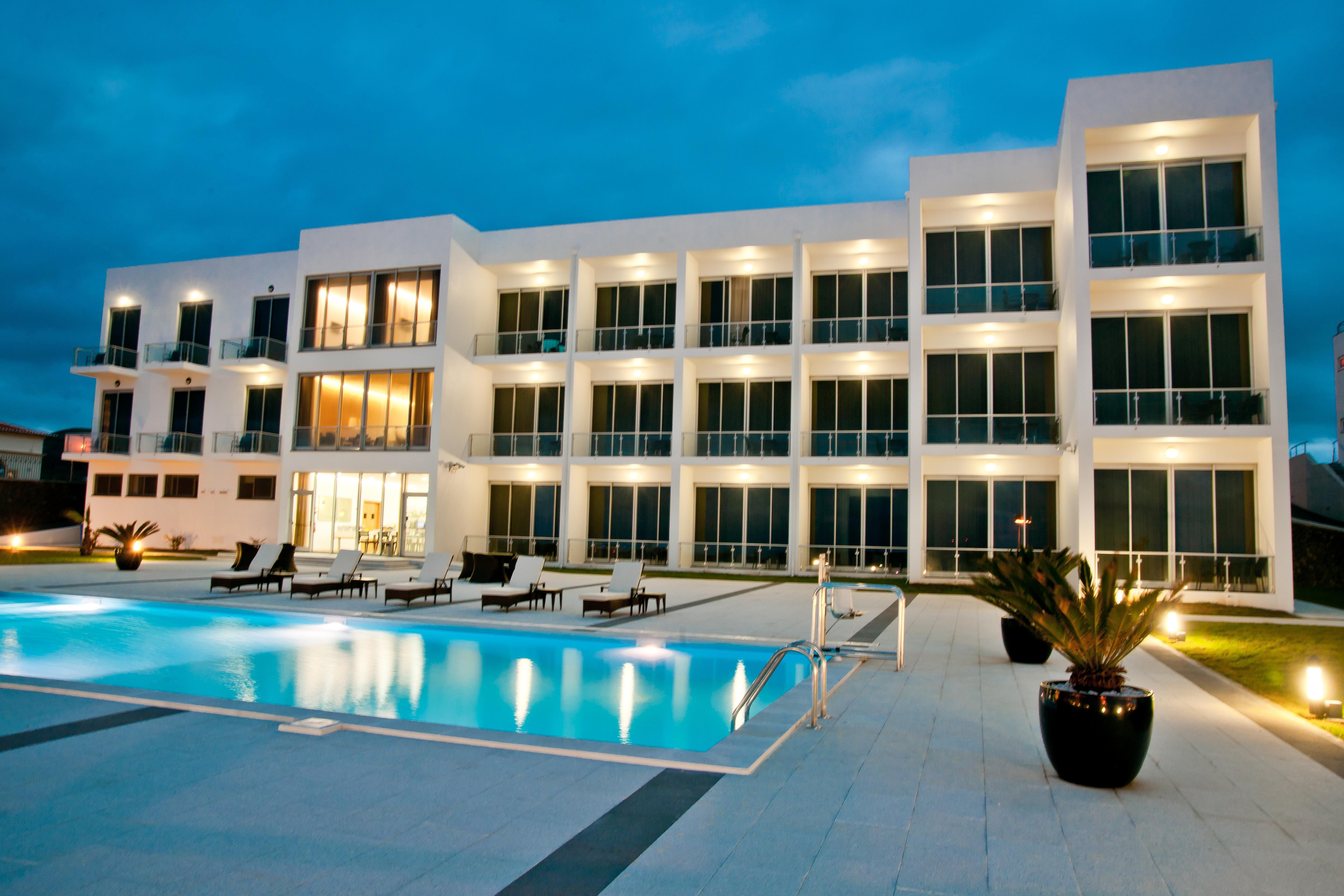 Atlantida Mar Hotel Praia da Vitoria Bagian luar foto
