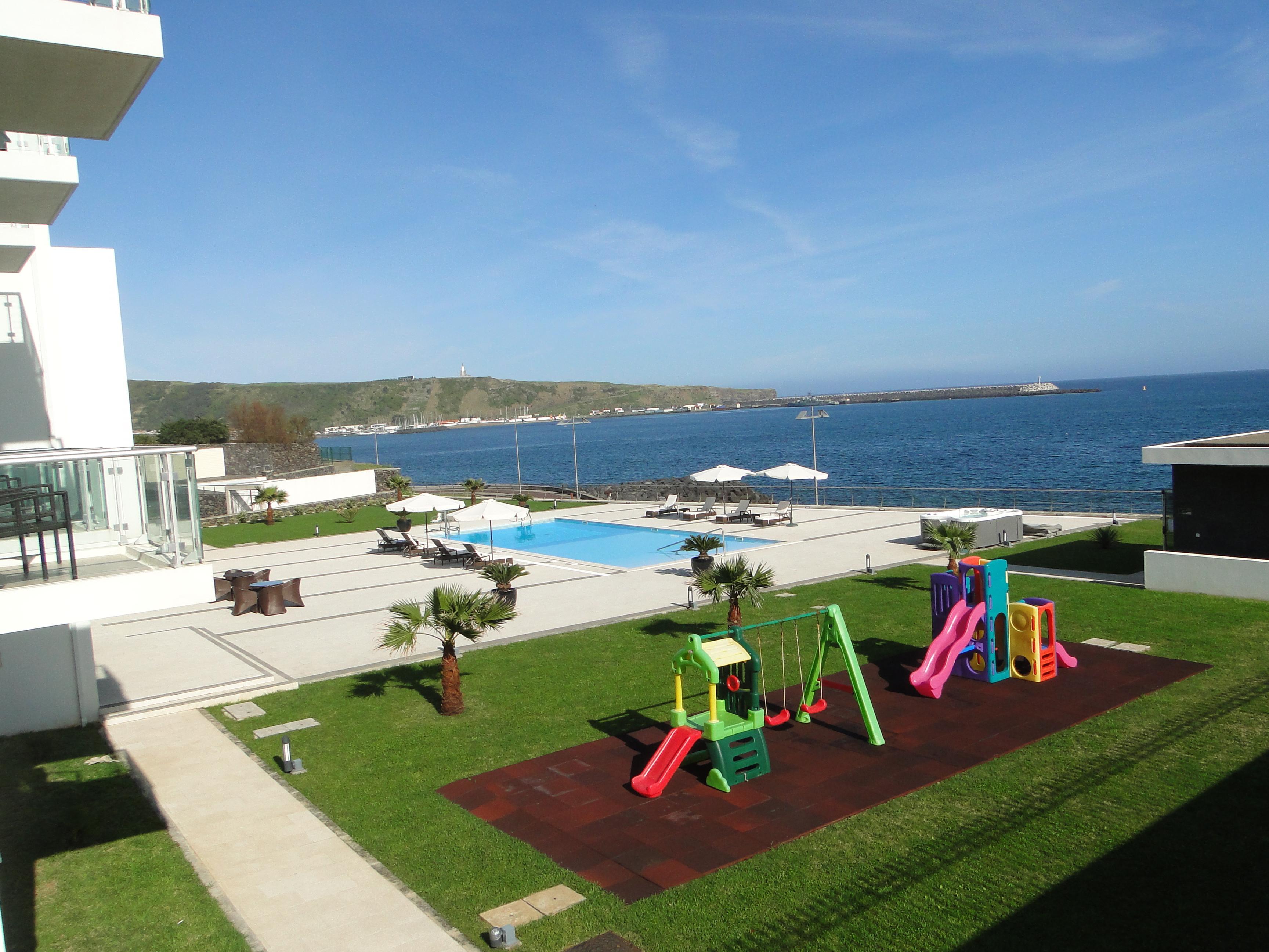 Atlantida Mar Hotel Praia da Vitoria Bagian luar foto