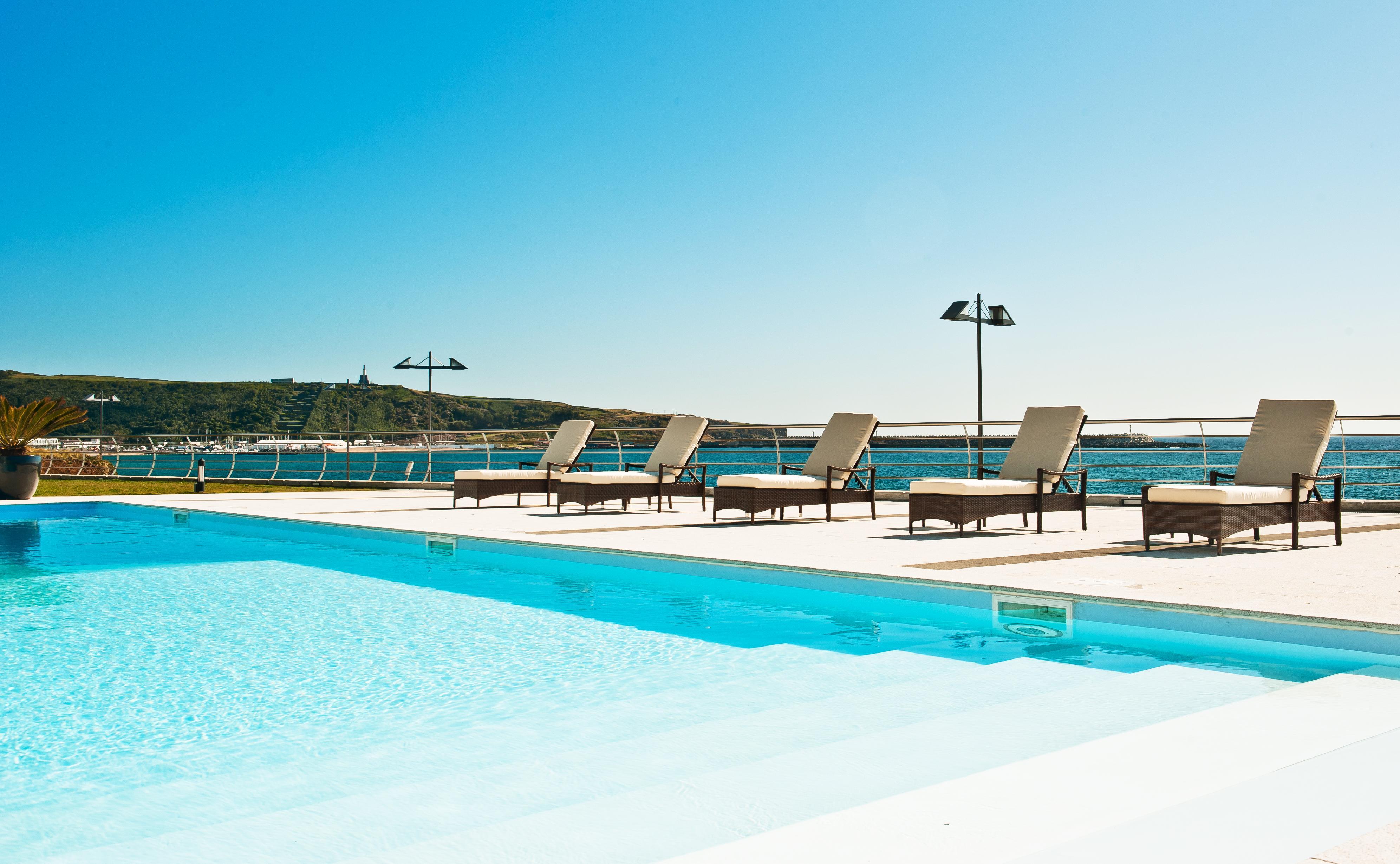Atlantida Mar Hotel Praia da Vitoria Bagian luar foto
