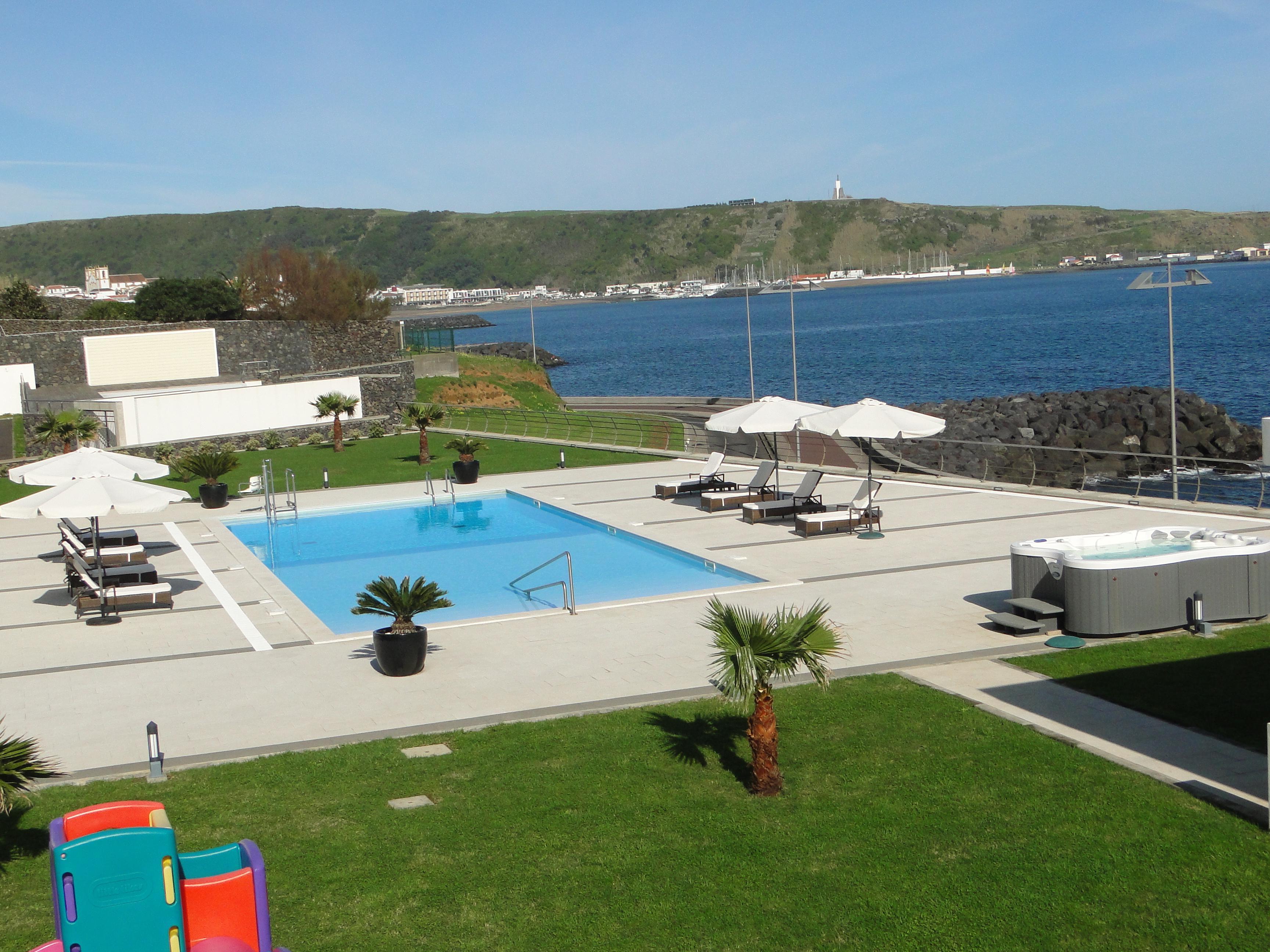 Atlantida Mar Hotel Praia da Vitoria Bagian luar foto