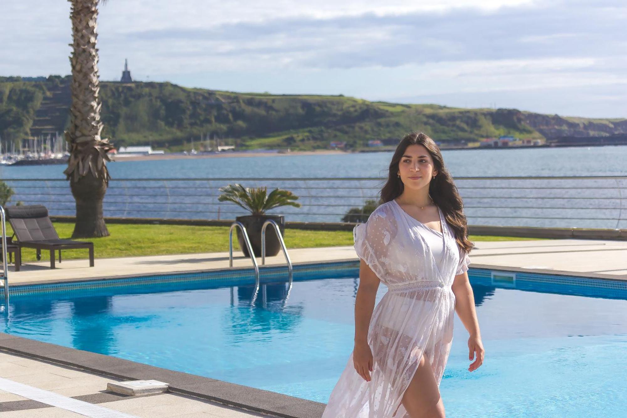 Atlantida Mar Hotel Praia da Vitoria Bagian luar foto